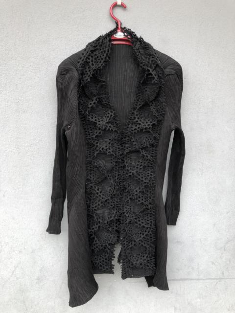 Other Designers Brand - 💥Rare💥Inspired Issey Miyake Pleats Cardigan With Mesh Laces