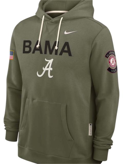 Nike Nike Men's Alabama Crimson Tide Medium Olive 2025 Military Appreciation Pullover Hoodie