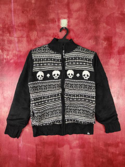 Other Designers Japanese Brand - TK Sapkid Black Skull Knitwear Sweater