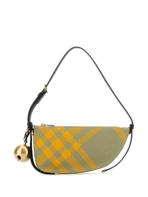 Burberry Burberry Women Embroidered Canvas Mini Shield Shoulder Bag