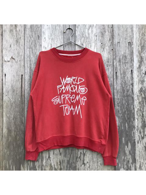 Other Designers Vintage - Vintage World Famous Supreme Team Spell Out Sweatshirt