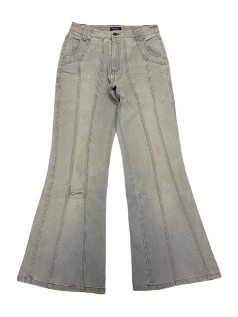 JAPANESE AVANT GARDE STYLE DENIM FLARE DISTRESSED BOOTCUT