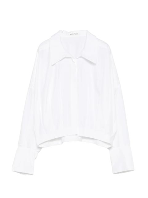 MKDT STUDIO Mark Kenly Domino Tan Saina Collared Shirt