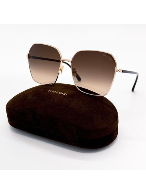 TOM FORD NEW TOM FORD CLAUDIA-02 TF839 52F WOMEN SUNGLASSES FT0839/S