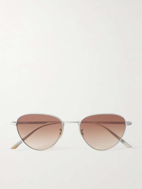 + KHAITE 1991C D-frame gold-tone sunglasses Gold