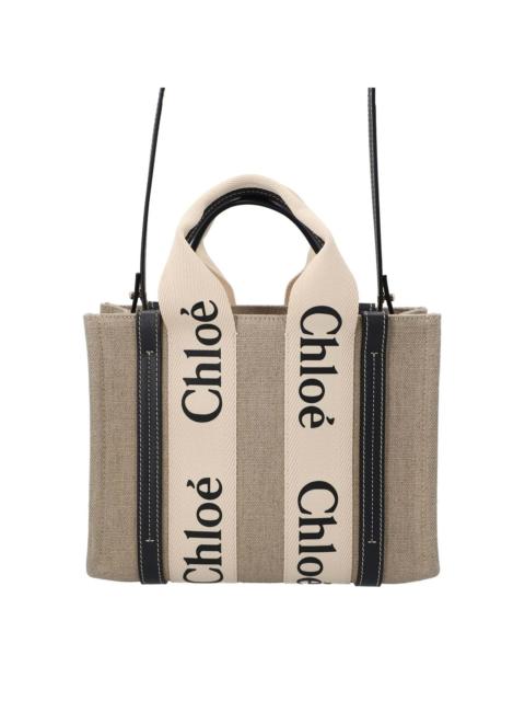 Chloé Chloé Linen Small Woody Tote, Never Carried (Authentic Pre-Loved)