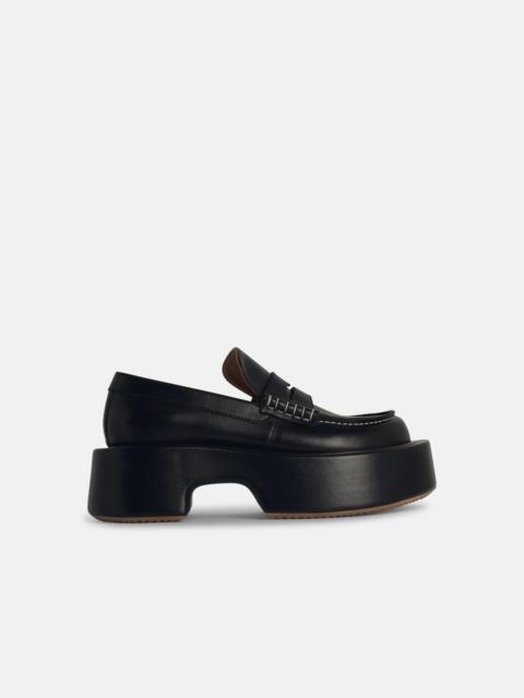 JW Anderson 'PLATFORM' BLACK LEATHER LOAFERS