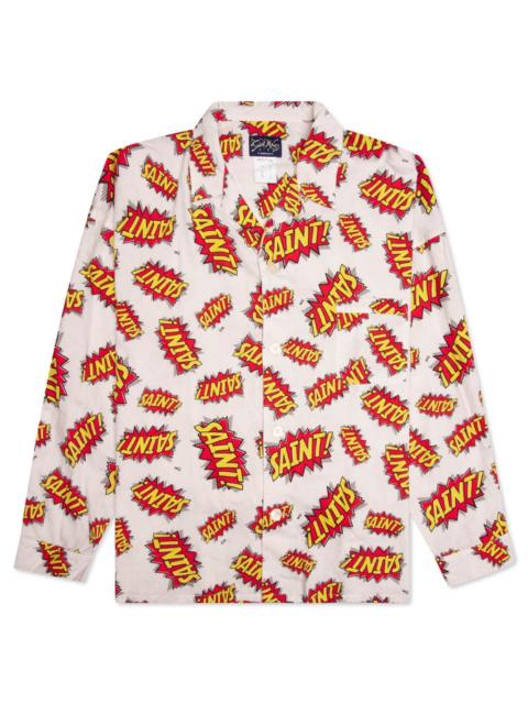 SAINT M×××××× POW PAJAMA SHIRT - WHITE