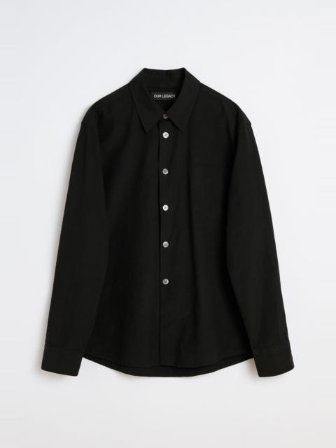 Our Legacy Beyond Shirt Black Casual Liquid Poplin