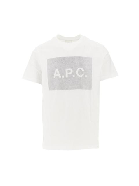 A.P.C. BACK LOGO PRINT T-SHIRT