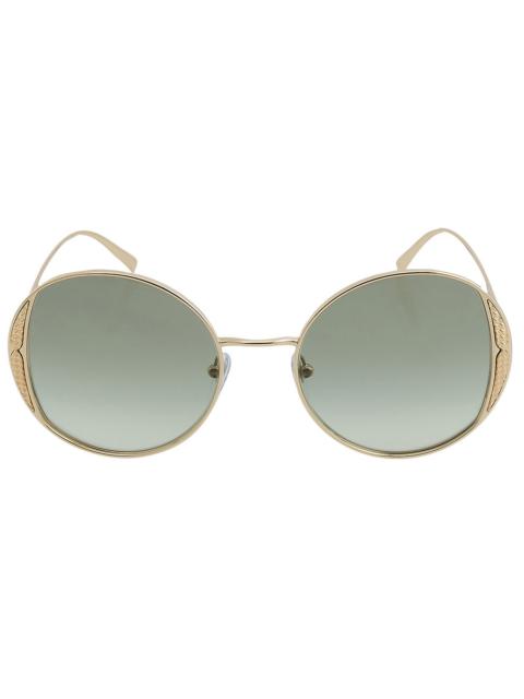 BVLGARI Bvlgari Green Gradient Round Ladies Sunglasses BV6169 278/3M 53
