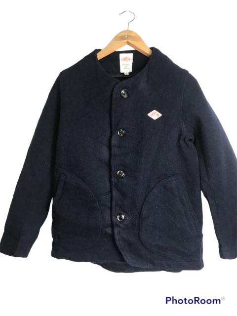 Other Designers Vintage - Danton Collarless Wool Jacket Made in Japan