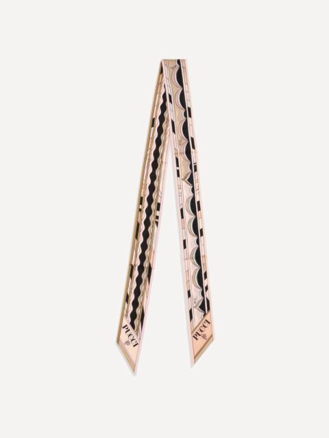 PUCCI Silk Scarf with mix of prints
