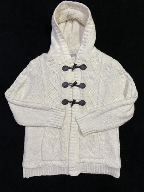 Other Designers Japanese Brand - THEORIA CABLE KNIT SHERPA LINED HOODIE JACKET