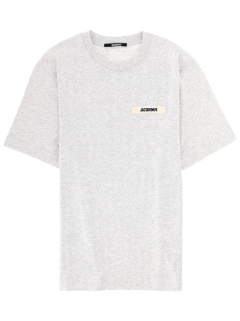 JACQUEMUS COTTON GROSGRAIN T-SHIRT