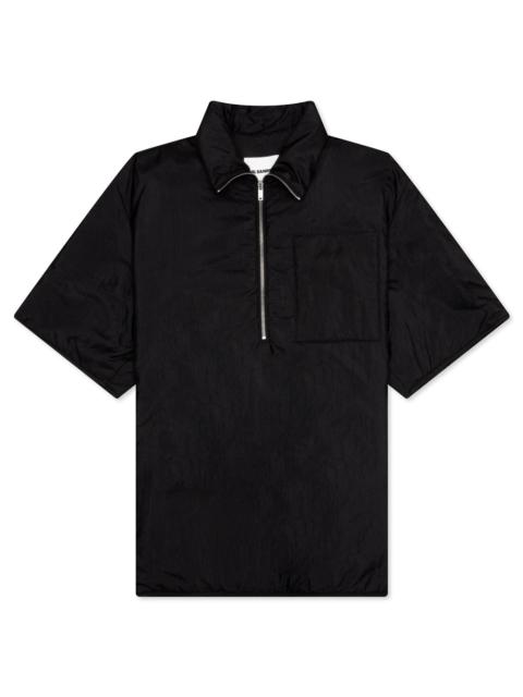 Jil Sander ZIP UP SHIRT - BLACK