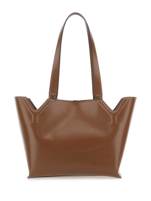 Other Designers Boyy Women Brown Leather Yy West Shoulder Bag