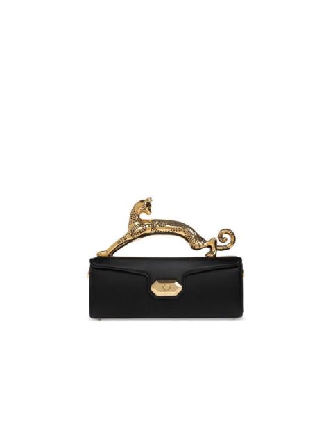 Lanvin LANVIN Pencil Cat Black Top Handle Bag New & Authentic