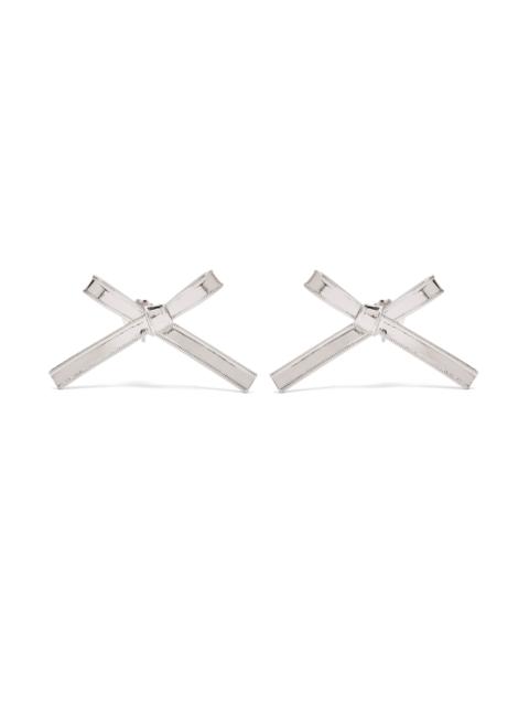 Marc Jacobs Marc Jacobs The Lingerie Bow Earrings in Silver at Nordstrom