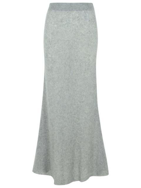 LISA YANG Lisa Yang 'KELSY' Long Skirt In Grey Silk Blend