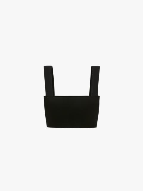 Victoria Beckham VB Body Strap Bandeau Top In Black