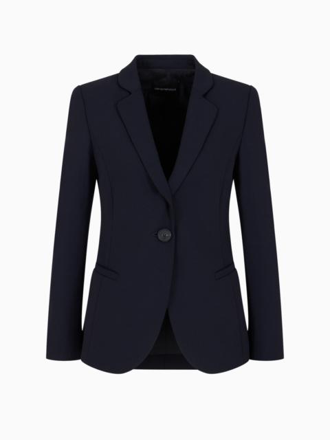 EMPORIO ARMANI BARATHEA-WOOL SINGLE-BREASTED JACKET