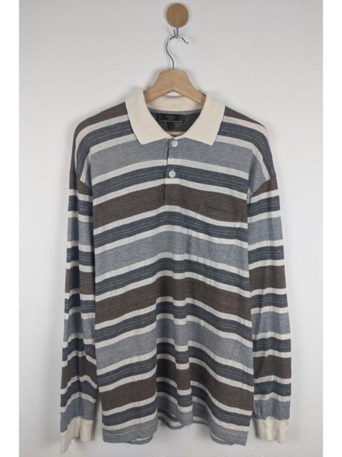 Vintage Fendi Polo Multicolor Stripe shirt