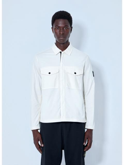 Stone Island Stone Island Men Zip-Front Overshirt With Flap Pockets