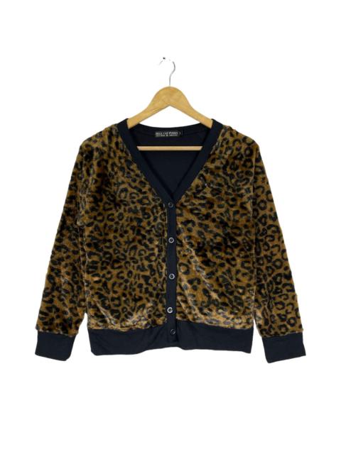 Other Designers Japanese Brand - 🔥HELL CAT PUNKS LEOPARD VELVET CARDIGAN