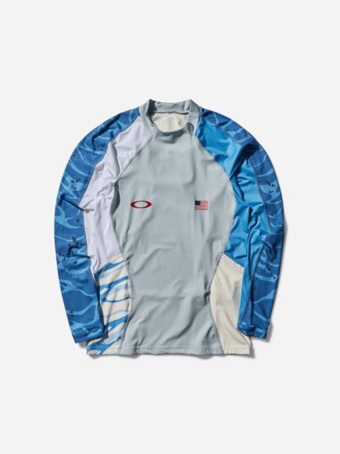 OAKLEY Men's Team USA Surfing Rashguard Gray Dust