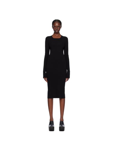 Rick Owens Black Column Midi Dress