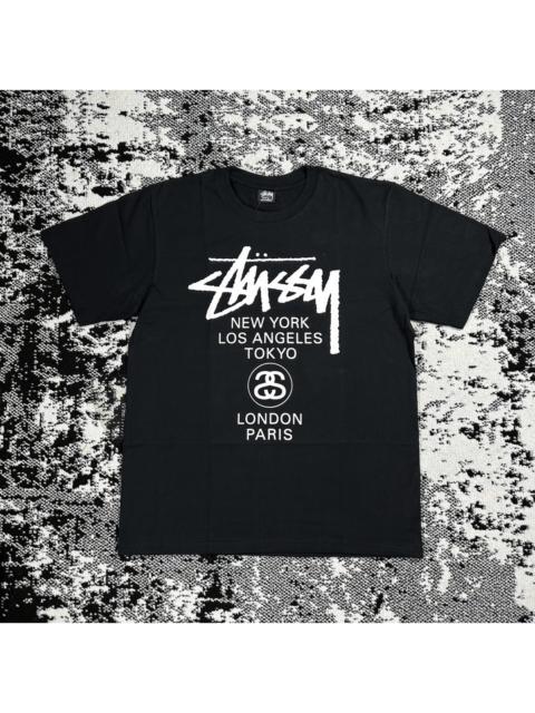 Vintage - STUSSY WORLD TOUR TEE BLACK - M