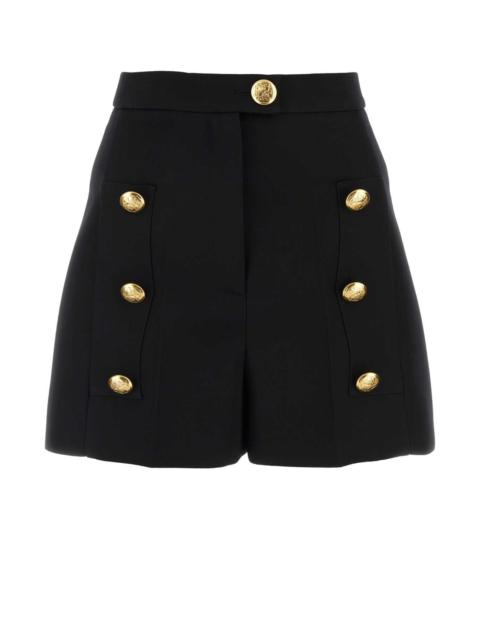Alexander McQueen Alexander Mcqueen Women Black Wool Shorts