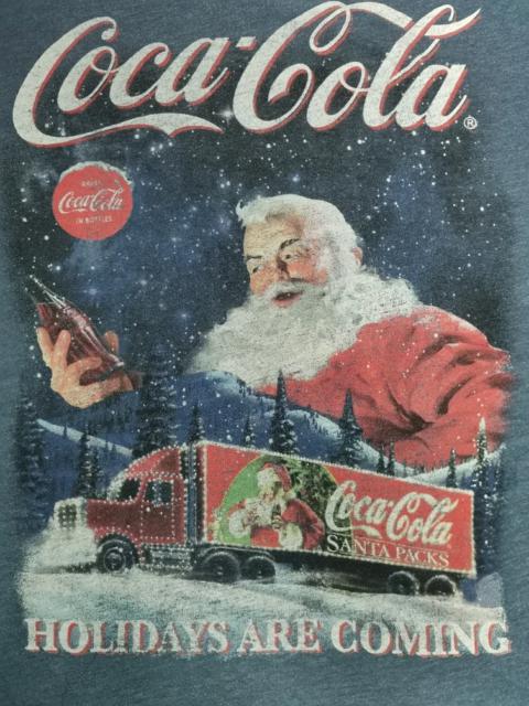 Other Designers Coca Cola - Rare Coca-Cola Santa Peacocks Tee Pepsi Big Logo