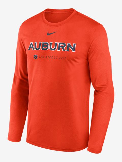 Nike Auburn Courtside Basketball Shootaround Legend Men's Nike Dri-FIT College Long-Sleeve T-Shirt