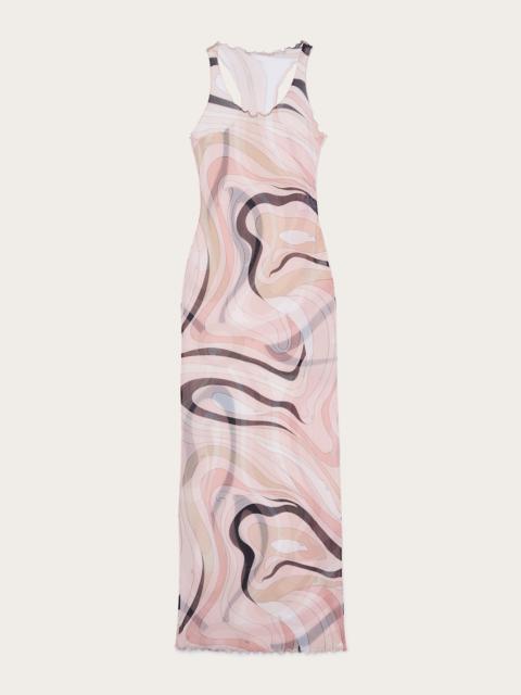 PUCCI MARMO PRINT TULLE DRESS