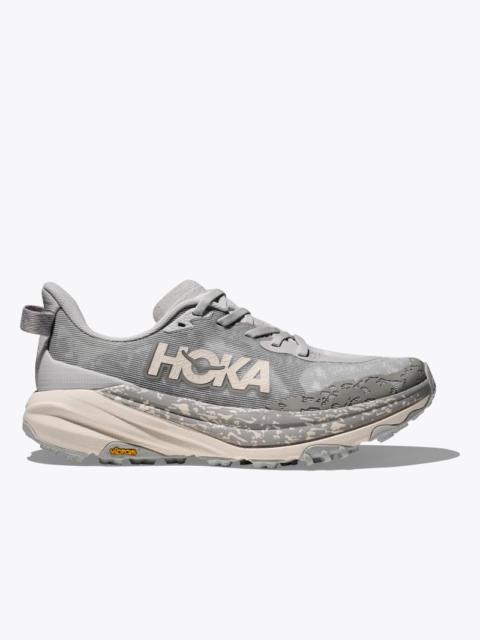 HOKA Women's Speedgoat 6 Shoes in Cosmic Grey/Alabaster