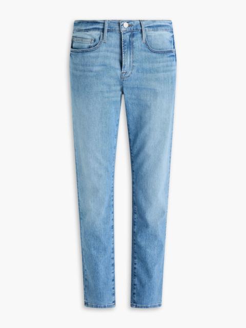 FRAME L'Homme slim-fit faded denim jeans