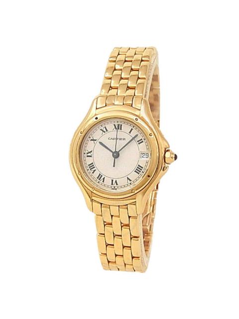 Pre-owned Cartier Cougar Quartz Silver Dial Ladies Watch W25012B9