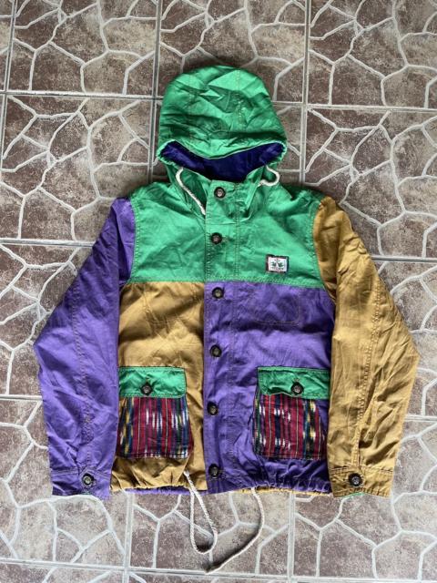 Other Designers Japanese Brand × Vintage - Vintage Titicaca Color Block Multicolor Hoodie Hoodie Jacket