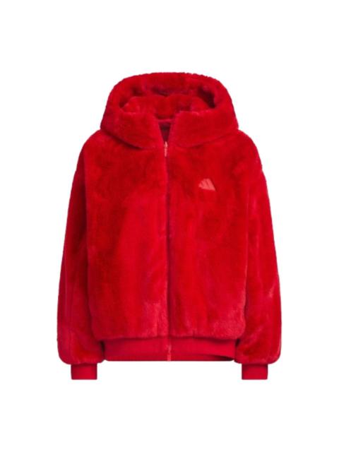 adidas (WMNS) adidas Lunar New Year Jacket 'Red' JM8833
