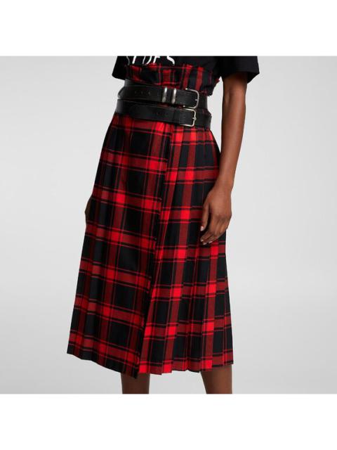 BNWT AW23 JEANNE FRIOT LONG TARTAN KILT S