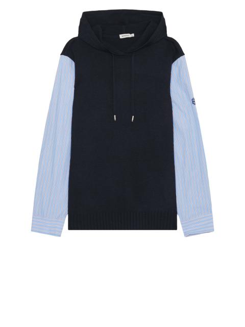 SIMKHAI Adonis Knit Woven Combo Hoodie