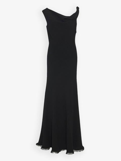 The Row Violetta black silk dress
