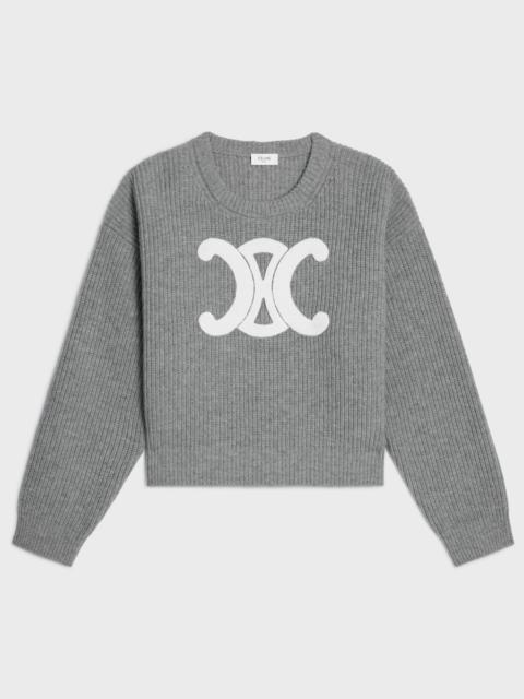 CELINE crew neck sweater IN ribbed wool