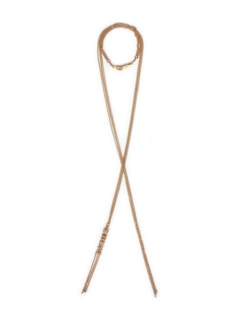 Chloé Chloé Women Gold Metal Scarf-Style Multi-Chain Necklace