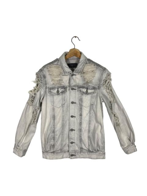 Other Designers Vintage Sly Jeans Trucker Distressed