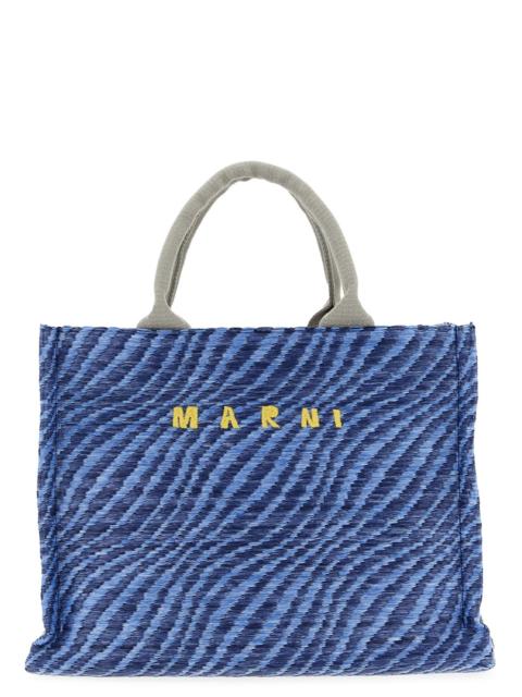 Marni Raffia Handbag Hand Bags Blue