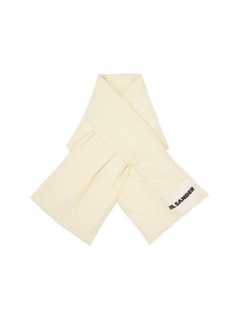 Jil Sander Off-White Down Scarf