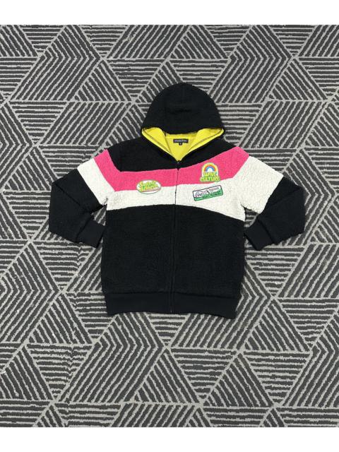 Other Designers Vintage Sherpa Surf Style Patches Hoodie